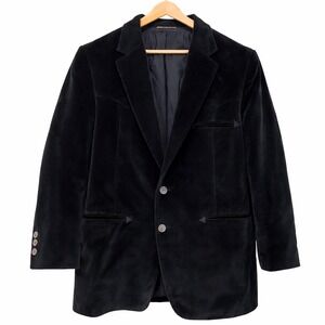 Larry Mahan Cowboy Collection Black Velvet Western Blazer Jacket Mens 44R